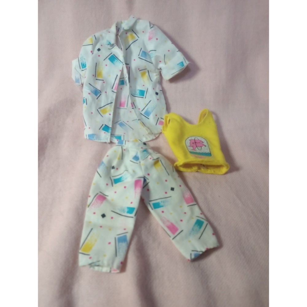 Vintage Barbie California Dream Fashion Pack #04465 Shirt Pants Tank Top 1987